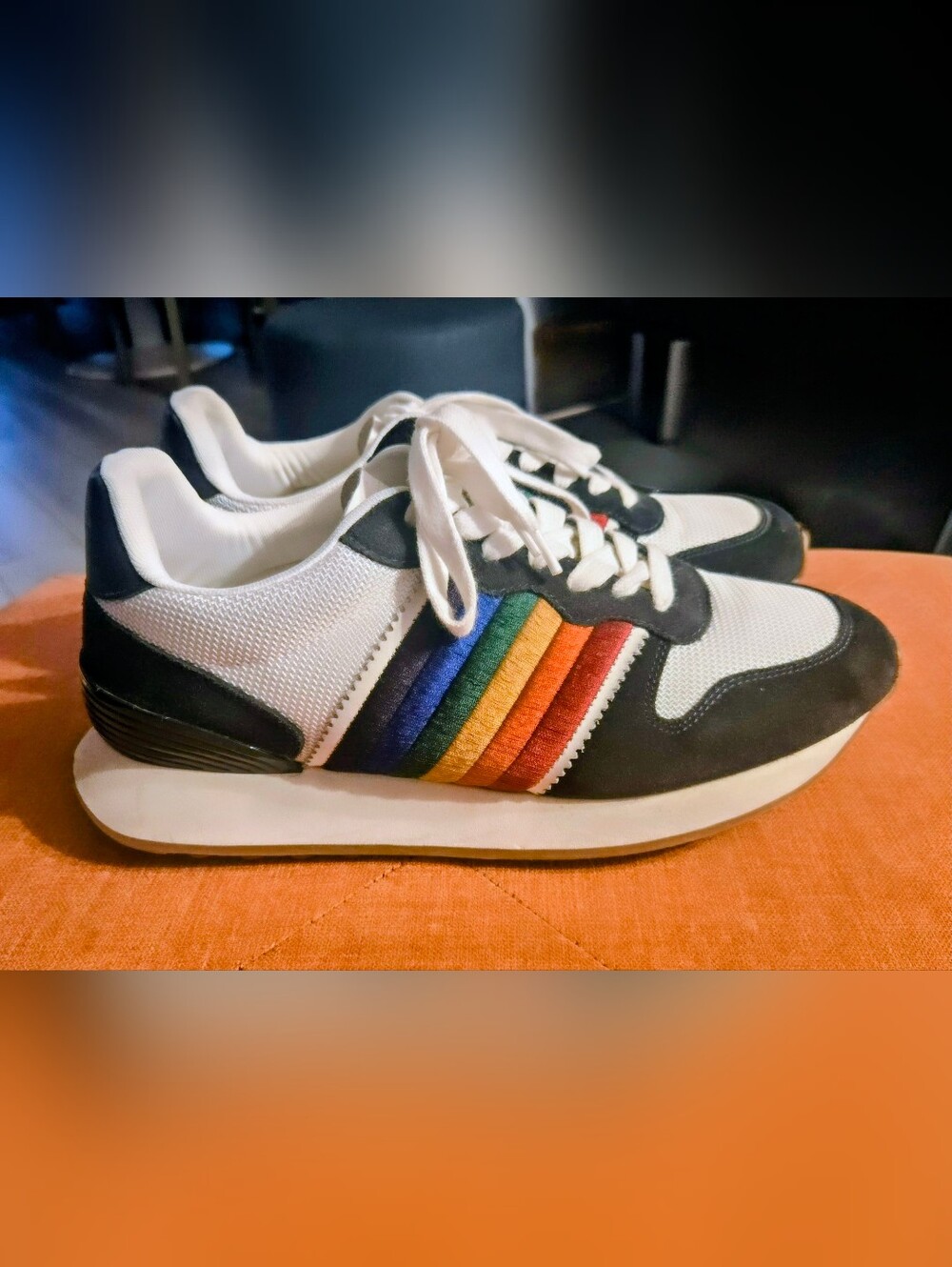 Kurt Geiger Sneakers with Rainbow Stripe Accents